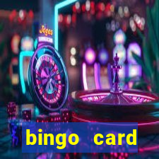 bingo card generator with pictures